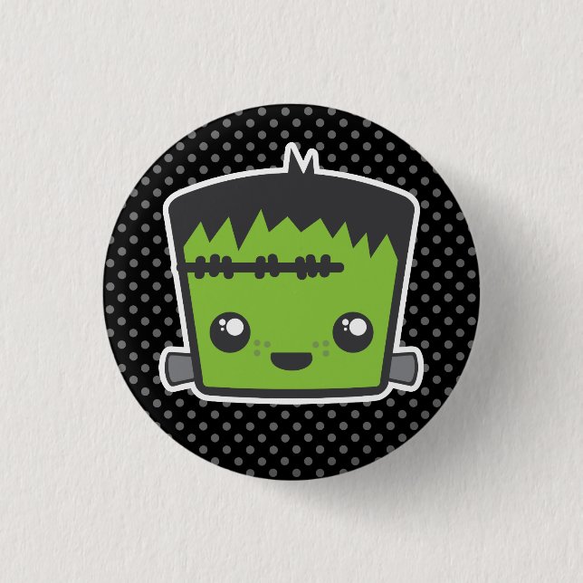 Kawaii Frankenstein Button (Front)
