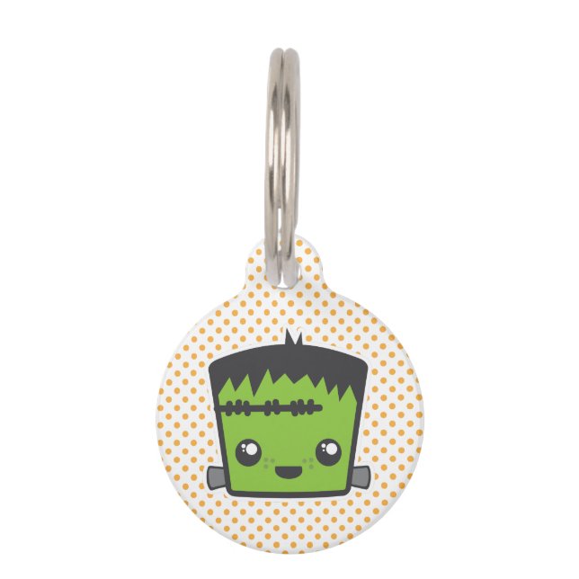 Kawaii Frankenstein Dog Tag (Front)