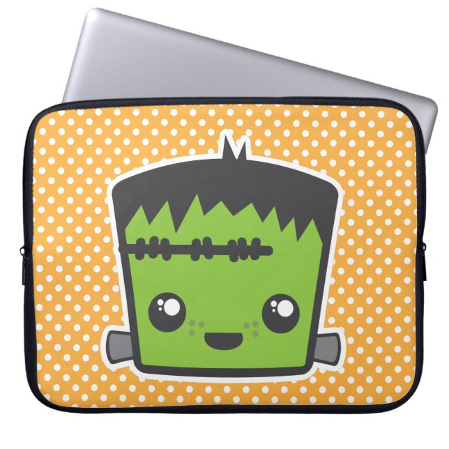 Kawaii Frankenstein Laptop Sleeve (Front)