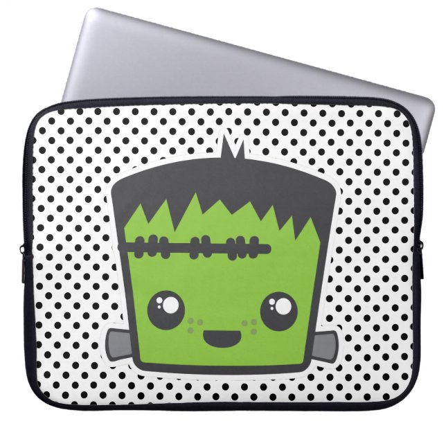 Kawaii Frankenstein Laptop Sleeve (Front)