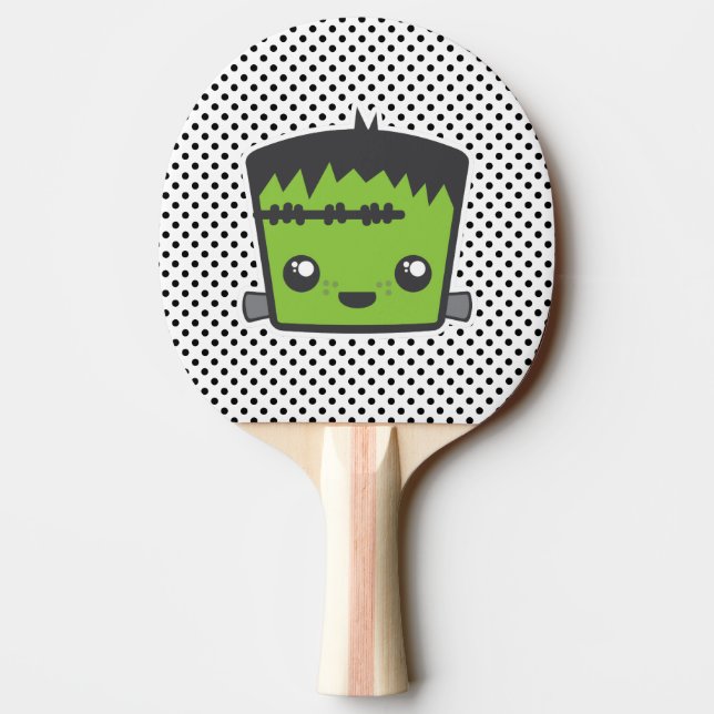 Kawaii Frankenstein Ping Pong Paddle (Back)