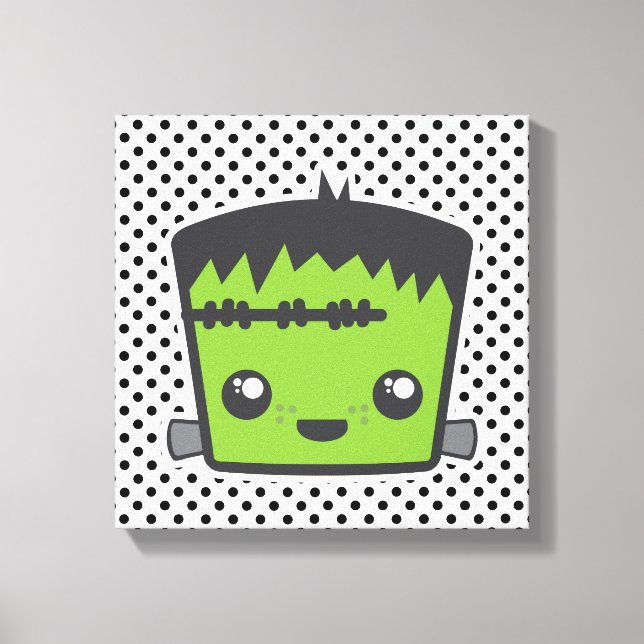 Kawaii Frankenstein Toile enveloppée (Recto)