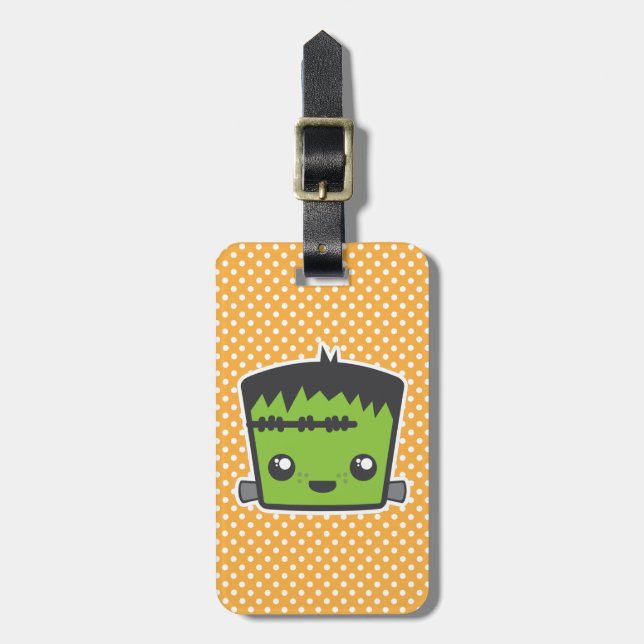 Kawaii Frankenstein Travel Luggage Tags (Front Vertical)