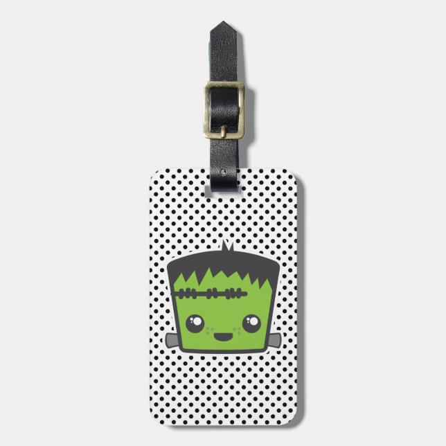 Kawaii Frankenstein Travel Luggage Tags (Front Vertical)