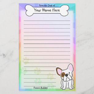 Kawaii French Bulldog Stationery