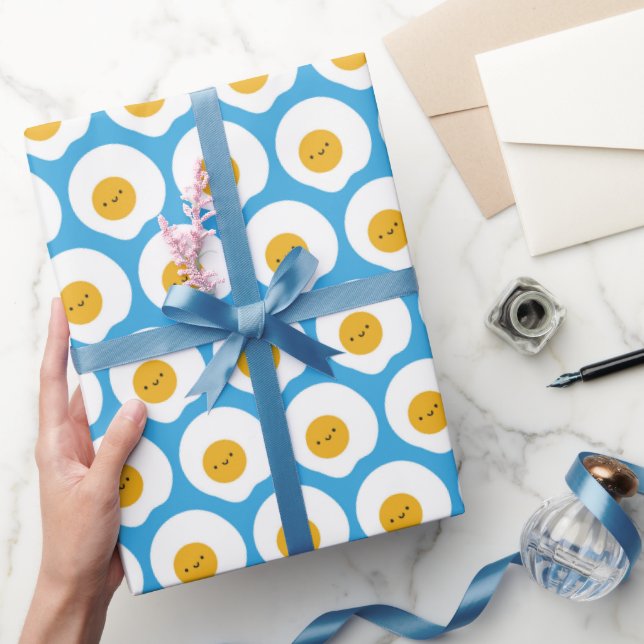 Kawaii Fried Eggs Wrapping Paper (Gifting)