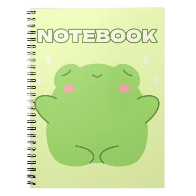 Kawaii Frog Notebook (Front)