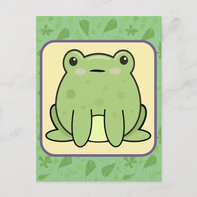 Kawaii Frog  Postcard (Front)