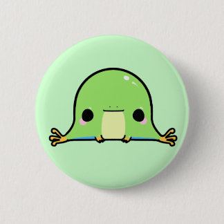 Kawaii Frog (You change the Background!) 2 Inch Round Button