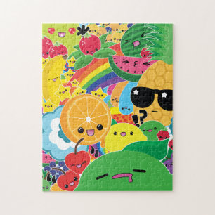Kawaii Fruit Bash 8x10 Puzzle