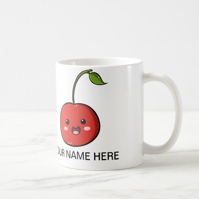 Kawaii Fruit Cherry Mug (Right)