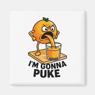 Kawaii Fruit Funny Orange Juice Magnet
