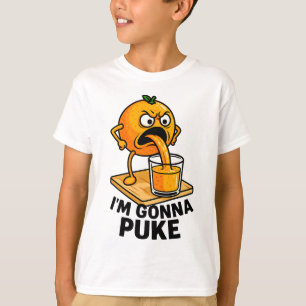 Kawaii Fruit Funny Orange Juice T-Shirt