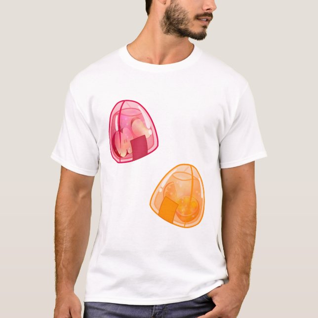 Kawaii Fruity Onigiri  T-Shirt (Front)