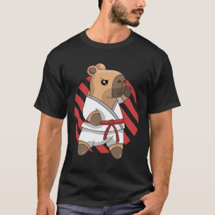Kawaii Funny Capyra Capy Karate Martial Arts Keiko T-Shirt