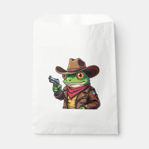 Kawaii Funny Cowboy Western Frog Lovers Favour Bag