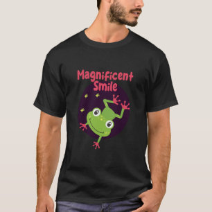 Kawaii funny cute happy frog smiling  T-Shirt
