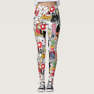 kawaii funny pet design - cute animal lover  leggings