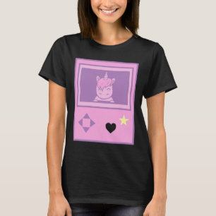 Kawaii Gamer Unicorn Pastel Anime Girl Manga Style T-Shirt