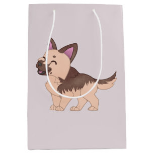 Kawaii German Shepherd Dog Medium Gift Bag