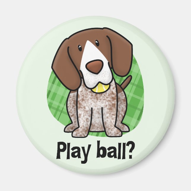 Kawaii German Shorthaired Pointer Magnet (Front)