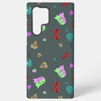 Kawaii Ghost Cute Spooky Halloween Pattern Samsung Galaxy Case