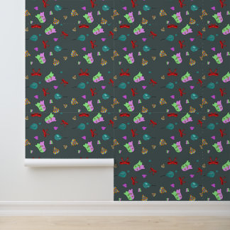 Kawaii Ghost Cute Spooky Halloween Pattern Wallpaper