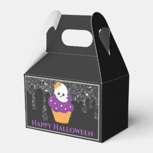 Kawaii Ghost Halloween Cupcake Favor Box