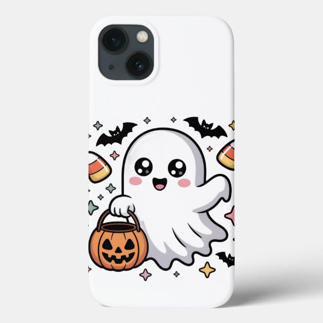 Kawaii Ghost Halloween Design 👻✨🎃 Case-Mate iPhone Case (Back)
