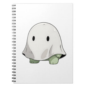 Kawaii Ghost Turtle Halloween Costume Notebook