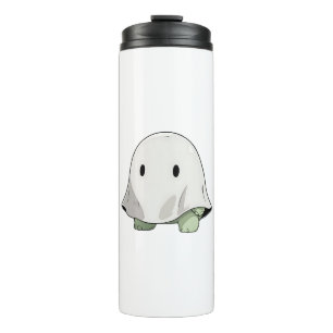 Kawaii Ghost Turtle Halloween Costume Thermal Tumbler
