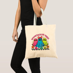 kawaii ghosts tote bag