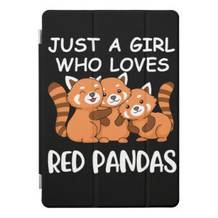 Kawaii Gift Women Just A Girl Who Loves Red Pandas iPad Pro Cover