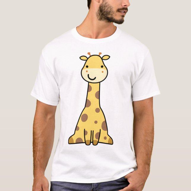 Kawaii Giraffe T-Shirt (Front)