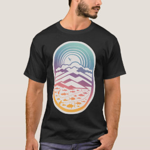 Kawaii Goldfish Blue T-Shirt