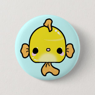 Kawaii GoldFish (You change the Background!) 2 Inch Round Button