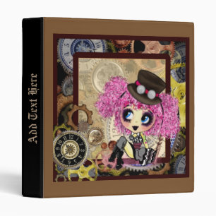 Kawaii goth lolita Steampunk PinkyP Binder