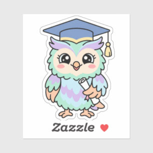Kawaii Graduation Owl Cute Wise Graduate