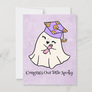 Kawaii gradutaion cute halloween theme postcard