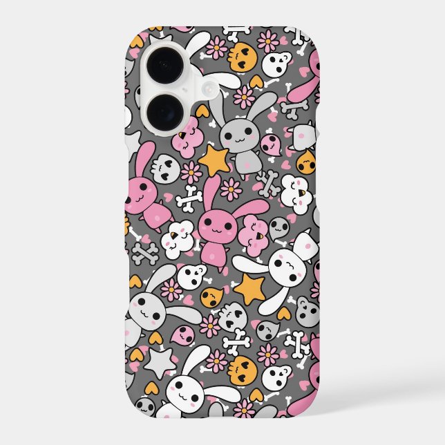 kawaii grey pattern (Back)