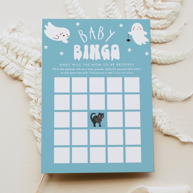 Kawaii Halloween Baby Shower Bingo Game Card (Creator Uploaded)