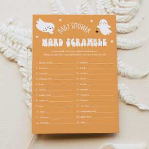 Kawaii Halloween Baby Word Scramble Carte de jeu