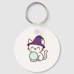 Kawaii Halloween Cat – Magical & Adorable Spooky Keychain