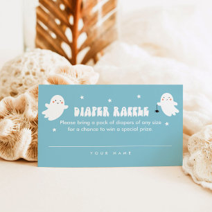 Kawaii Halloween Diaper Raffle Ticket Card