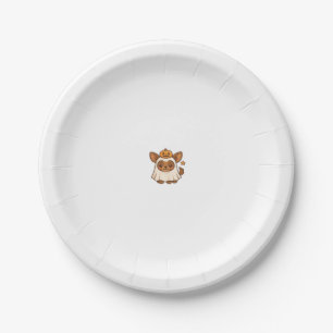 Kawaii Halloween Dog � Pumpkin Ghost Puppy Sticker Paper Plate