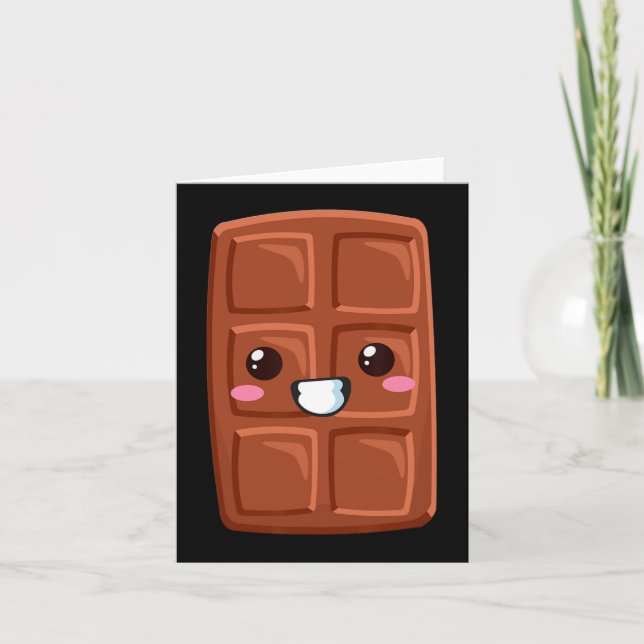 Kawaii Halloween Group Costume Party S'mores Choco Card (Front)
