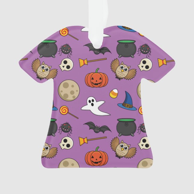 Kawaii Halloween Pack Ornament (Front)