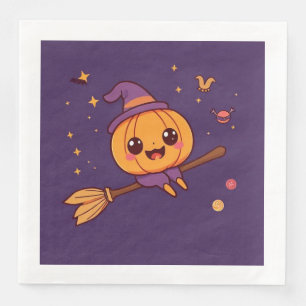 Kawaii Halloween Pumpkin Napkin