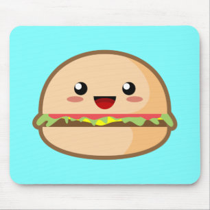 Kawaii Hamburger Mouse Pad