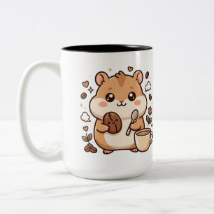 Kawaii Hamster Coffee Mug Two-Tone